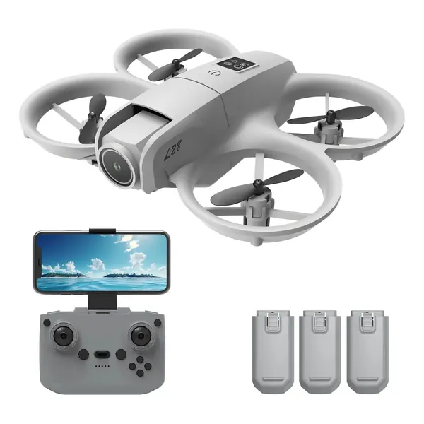 Mini Drone Fpv Doble Cámara 4k 3 Baterías Wifi Gris en oferta en Mercado Libre Chile