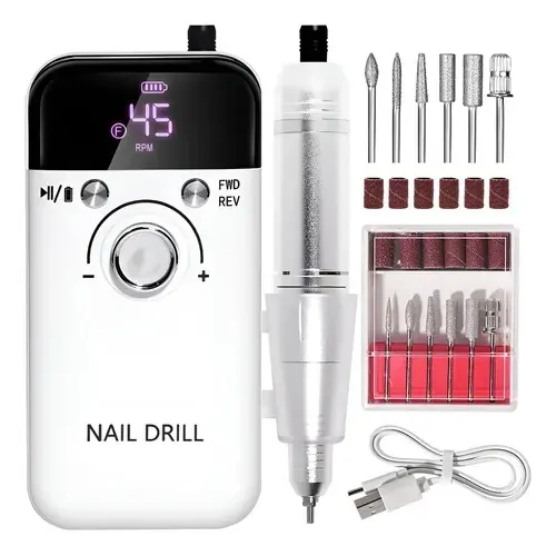 Torno Inalámbrico Profesional Pedicura Manícura 45000+ Fresa en oferta en Mercado Libre Chile