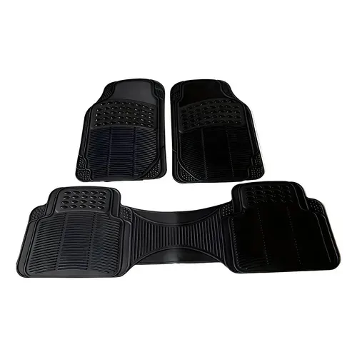 Alfombra Piso De Goma Auto Universal 3 Piezas Camello Negro en oferta en Mercado Libre Chile