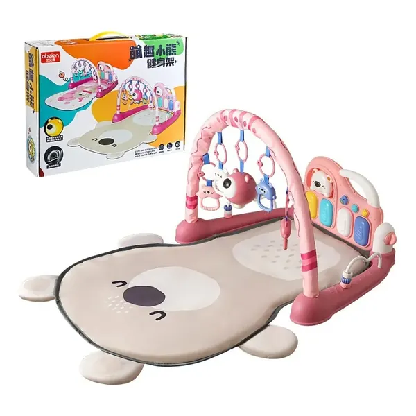 Alfombra Gimnasio Musical Con Piano Para Bebe Color Rosa en oferta en Mercado Libre Chile