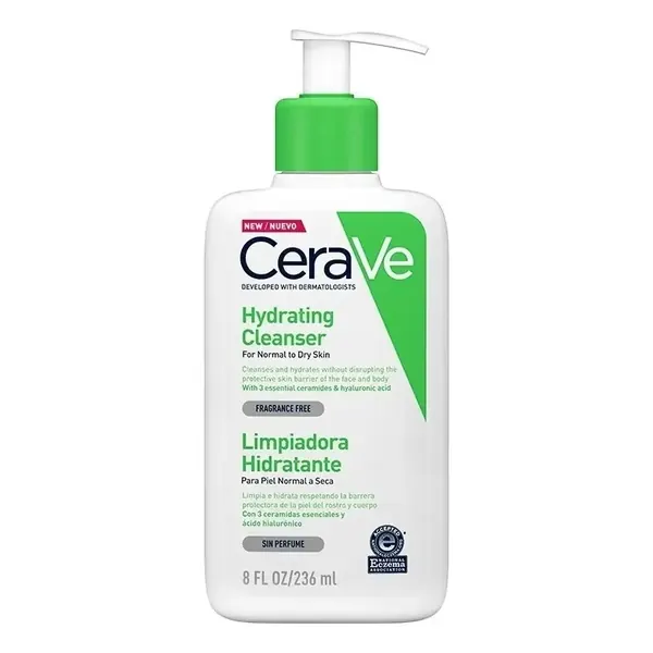 Limpiadora Hidratante Facial CeraVe Piel Seca 237 (236 ml) en oferta en Mercado Libre Chile