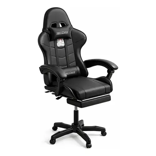 Silla Gamer Hell Castle Reclinable con Cojin Lumbar Color Negro V706 en oferta en Mercado Libre Chile